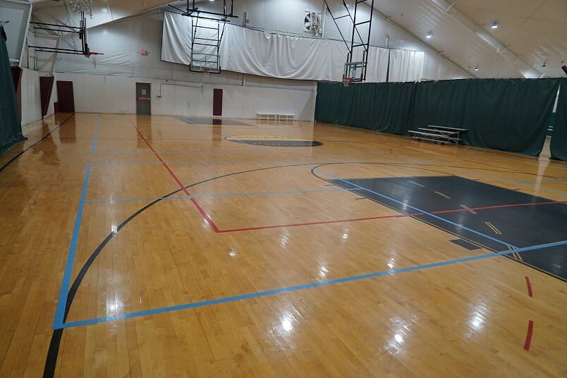 Indoor basketball court at East Coast Sports and Fitness in Yorktown Heights, NY